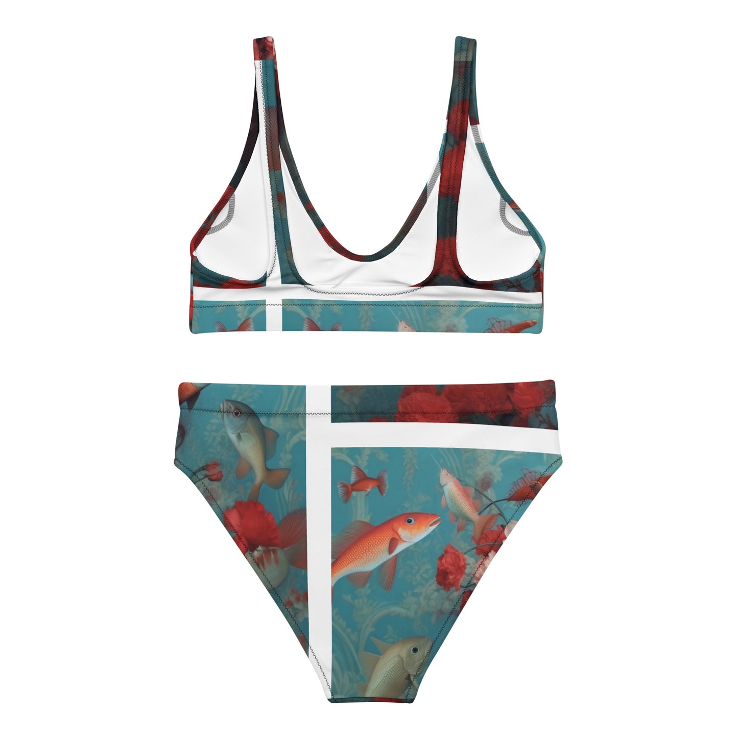 Recycled high-waisted bikini