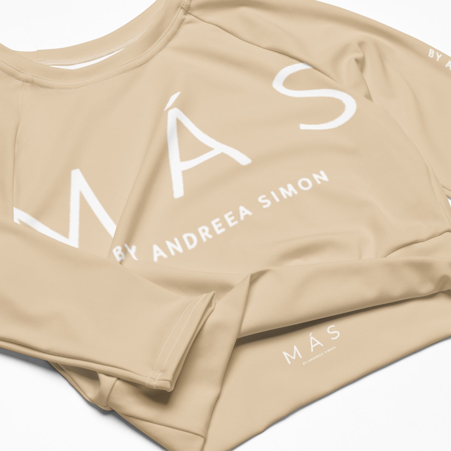 MÁS BY ANDREEA SIMON Recycled long-sleeve crop top