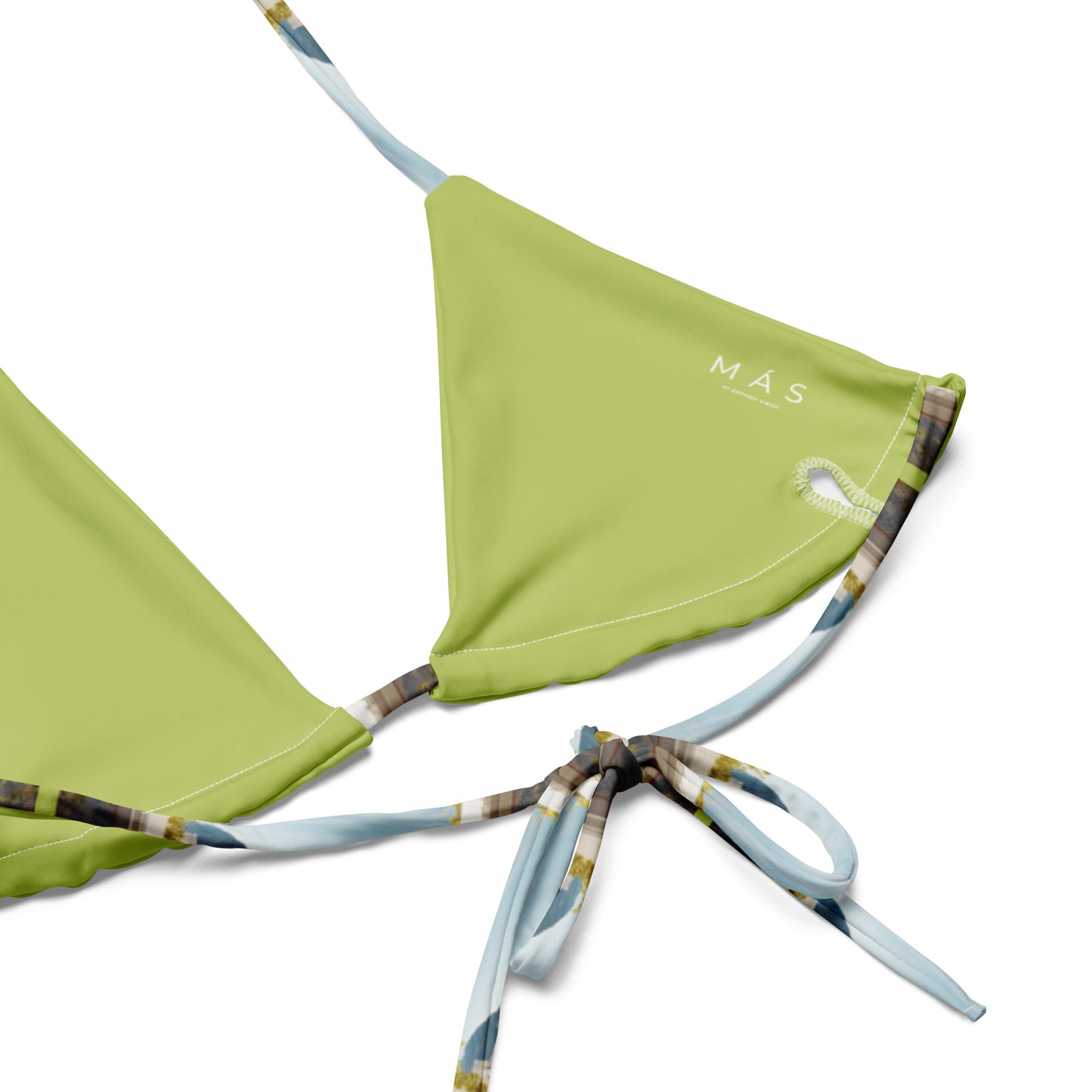 All-over print recycled string bikini