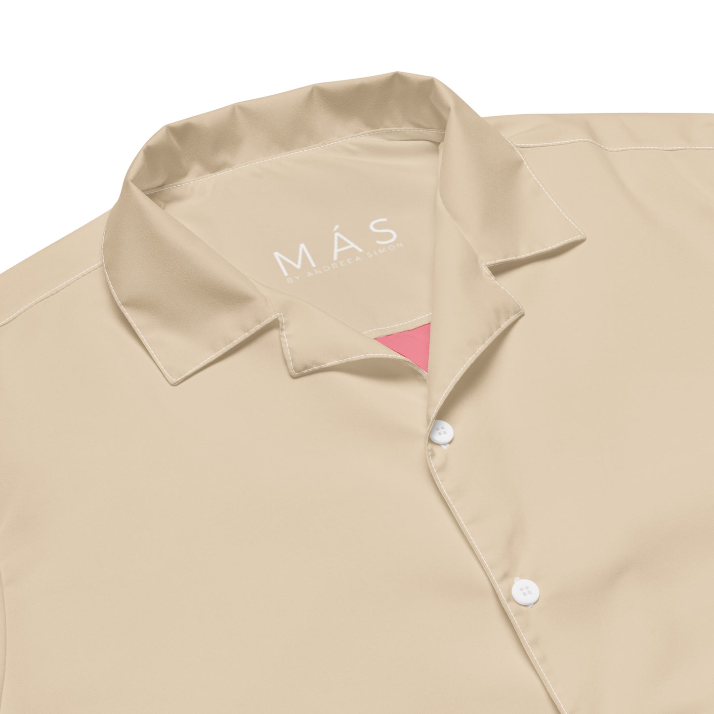 Milan Unisex Button Shirt by MÁS BY ANDREEA SIMON.