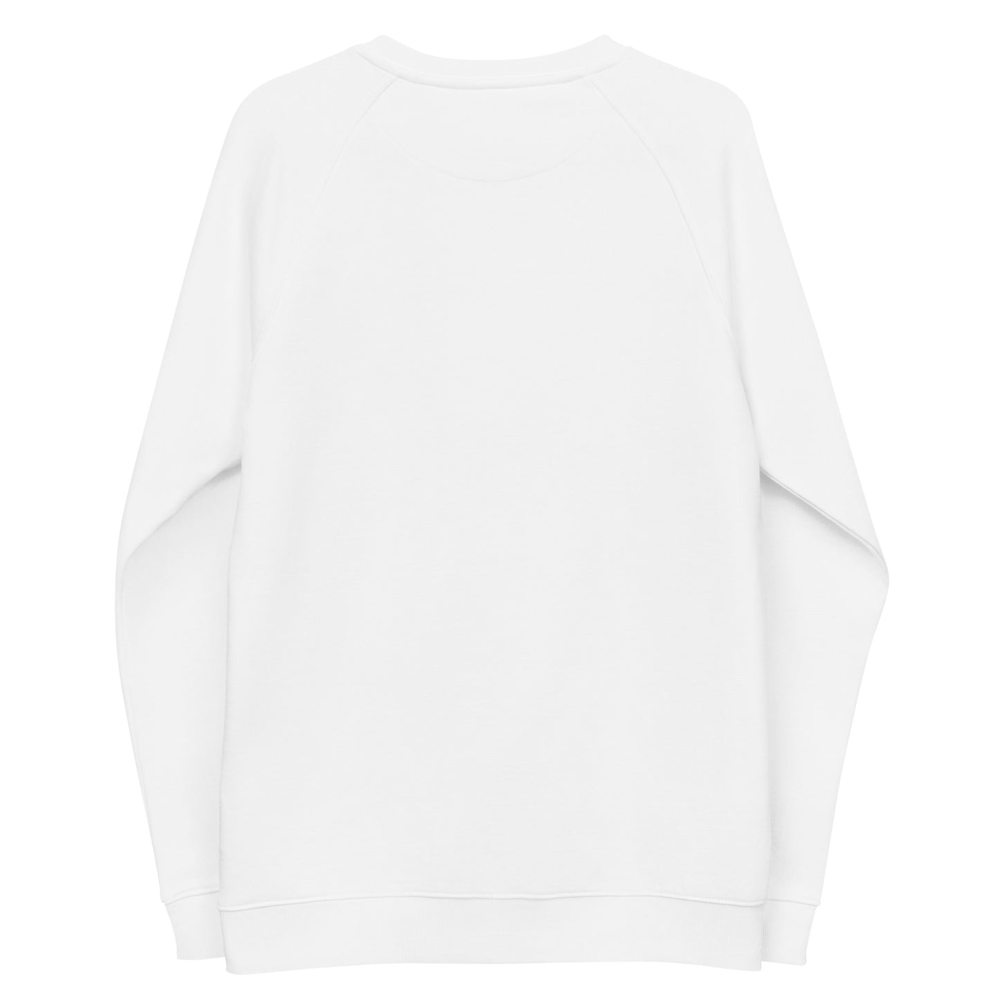 Unisex organic raglan sweatshirt