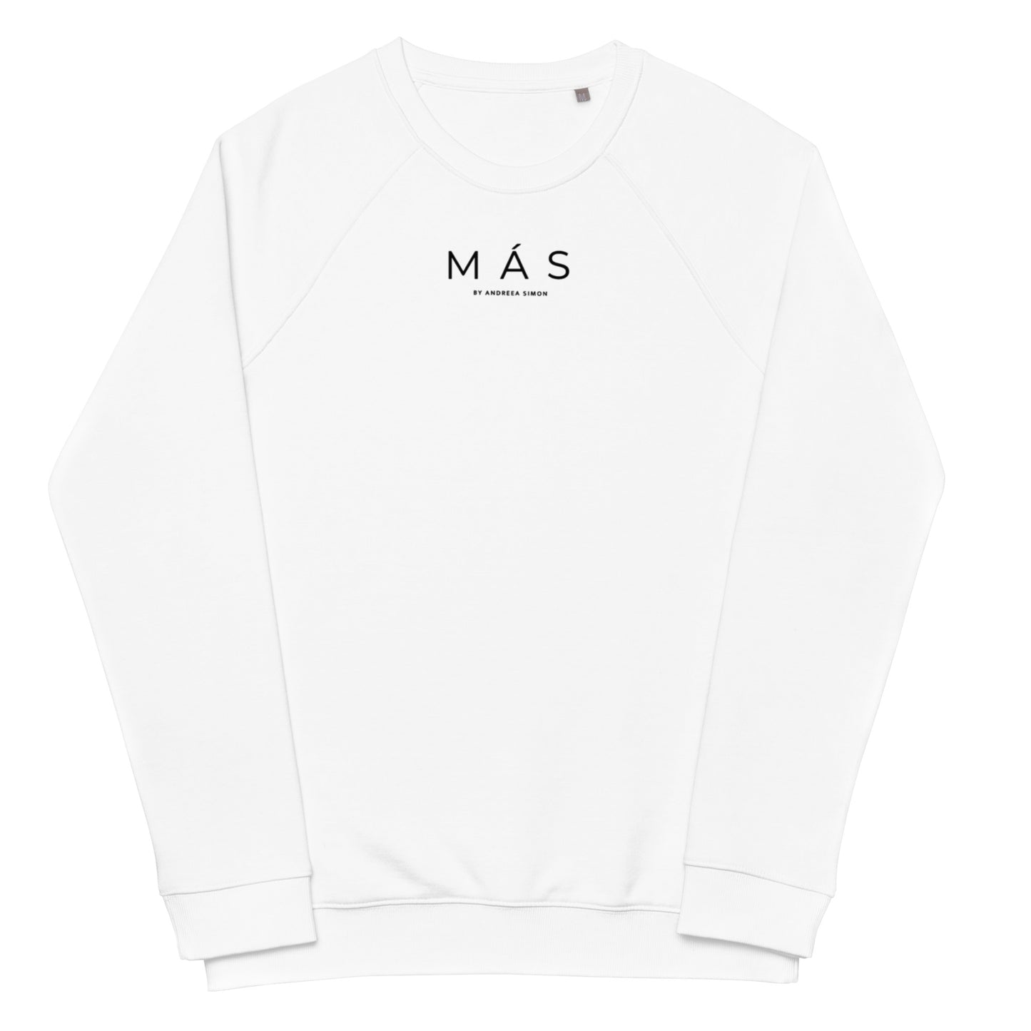 Unisex organic raglan sweatshirt